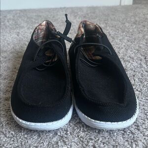 Casual Black Canvas Shoes
